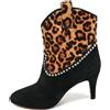 Marc Jacobs Vintage - Stivali leopardati Pre-owned - Donna - cavallino/tessuto/pelle di vitello/pelle scamosciata - 37 - Marrone