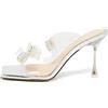 MACH & MACH - Sandali con fasce trasparenti Pre-owned 90mm - Donna - PVC/pelle di vitello/pelle di vitello/PVC - 37 - Toni neutri