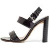 Christian Dior Pre-Owned - Sandali in pelle Microcannage 100mm - Donna - pelle di vitello/pelle verniciata/pelle di vitello - 36 - Nero