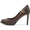 Louis Vuitton Pre-Owned - Pumps con monogramma 100mm - Donna - tela/pelle/pelle/pelle/gomma - 38.5 - Marrone