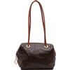 Celine Pre-Owned - Borsa a spalla in tela cerata con motivo Macadam 2006 - Donna - tessuto/pelle di vitello - Taglia unica - Marrone