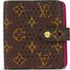 Louis Vuitton Pre-Owned - Portafoglio Perfo compatto 2006 - Donna - tela/PVC/pelle - Taglia unica - Marrone