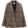 Gucci Pre-Owned - Giacca a quadri anni 2000 - Donna - lana - 40 - Toni neutri