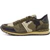 Valentino Garavani Pre-Owned - Sneakers con stampa camouflage - Uomo - tessuto/pelle/rete (mesh)/tessuto/pelle scamosciata/gomma - 43.5 - Verde
