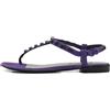 Balenciaga Pre-Owned - Sandali con borchie in pelle scamosciata - Donna - pelle scamosciata/pelle/pelle - 37 - Viola