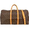Louis Vuitton Pre-Owned - Borsone Monogram Keepall Bandouliere 60 1997 - unisex - pelle/PVC - Taglia unica - Marrone