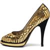Roberto Cavalli Vintage - Pumps Fish Scale con plateau - Donna - pelle di vitello/pelle di vitello/pelle scamosciata di vitello/pelle di vitello - 40