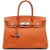 Hermès Pre-Owned - Borsa a mano Birkin Retourne 30 in pelle Togo 2010 - Donna - pelle di vitello - Taglia unica - Arancione
