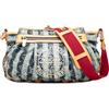 Louis Vuitton Pre-Owned - Borsa a tracolla Porte Epaule Raye Cabas MM con monogramma 2006 - Donna - Denim/pelle - Taglia unica - Blu