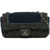 CHANEL Pre-Owned - Borsa a spalla piccola anni '14-'15 - Donna - cotone - Taglia unica - Blu