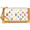 Louis Vuitton Pre-Owned - x Takashi Murakami Portamonete Clés 2006 - Donna - tela/pelle - Taglia unica - Bianco