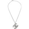 CHANEL Pre-Owned - Collana con pendente CC 2003 - Donna - placcatura in argento - Taglia unica