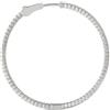LB Exclusive - Orecchini a cerchio in oro bianco 14 carati con diamanti - Donna - diamanti/oro bianco 14kt - Taglia unica - Argento