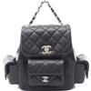 CHANEL Pre-Owned - Zaino Duma trapuntato 2021 - Donna - pelle caviar - Taglia unica - Nero