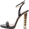 Giuseppe Zanotti Vintage - Sandali Harmony con tacco 120mm - Donna - pelle di vitello/pelle di vitello/gomma/pelle verniciata - 37 - Nero