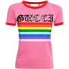 Gucci Pre-Owned - T-shirt con paillettes - Donna - cotone/poliestere - XS - Rosa