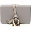 Chloé Pre-Owned - Portacarte Alphabet anni 2020 - Donna - pelle di vitello - Taglia unica - Grigio