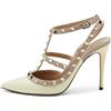 Valentino Garavani Pre-Owned - Pumps Rockstud 100mm - Donna - pelle/pelle lucida/pelle/pelle/gomma - 39.5 - Toni neutri
