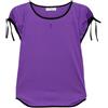 Saint Laurent Pre-Owned - Top a maniche corte 1990-2000 - Donna - cotone - M - Viola