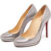Christian Louboutin Pre-Owned - Pumps con glitter 115mm - Donna - pelle di vitello/pelle di vitello/pelle di vitello - 39.5 - Grigio