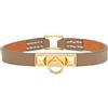 Hermès Pre-Owned - Bracciale Rivale Micro - Donna - pelle/ottone placcato in oro - M