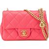 CHANEL Pre-Owned - Borsa a tracolla Sweetheart Flap mini in pelle Caviar trapuntata 2021-2024 - Donna - pelle caviar - Taglia unica - Rosa