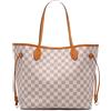 Louis Vuitton Pre-Owned - Borsa tote Neverfull MM in tela Damier Azur 2017 - unisex - pelle/tela - Taglia unica - Bianco