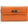 Hermès Pre-Owned - Portafoglio Kelly in pelle Chevre Mysore 2013 - Donna - pelle di capra - Taglia unica - Arancione