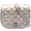 CHANEL Pre-Owned - Borsa a spalla con catena 2021 - Donna - pelle di vitello - Taglia unica - Grigio