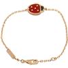 Van Cleef & Arpels - Bracciale Ladybug Carnelian in oro rosa 18 carati - Donna - oro rosa 18kt - Taglia unica