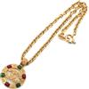 CHANEL Pre-Owned - Collana Coco Mark con strass 1986 - Donna - placcatura in oro - Taglia unica