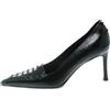 Gucci Pre-Owned - Pumps in pelle a punta 80mm - Donna - pelle scamosciata/pelle/pelle - 34 - Nero