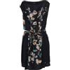 Hermès Pre-Owned - Abito corto con stampa anni 2010 - Donna - lana/seta - 36 - Nero