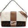 Fendi Pre-Owned - Borsa a tracolla Baguette convertibile grande in tela Pequin con motivo Zucca 2010-2025 - Donna - tela/pelle di vitello - Taglia ...