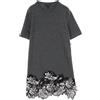 Louis Vuitton Pre-Owned - Abito in lana con finiture in pizzo anni 2020 - Donna - lana - S - Grigio