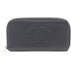 CHANEL Pre-Owned - Portafoglio con zip a giro Coco-Mark 2004-2005 - Donna - pelle caviar - Taglia unica - Nero