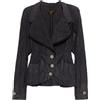 Vivienne Westwood Pre-Owned - Giacca con effetto stropicciato anni 2000 - Donna - cotone/poliammide/cotone - 40 - Grigio
