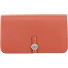 Hermès Pre-Owned - Portafoglio Dogon - Donna - pelle - Taglia unica - Arancione