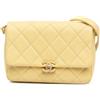 CHANEL Pre-Owned - Borsa a tracolla Melody piccola in pelle Caviar trapuntata con battente 2021-2024 - Donna - pelle caviar - Taglia unica - Giallo