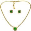 Christian Dior Pre-Owned - Set gioielli con decorazione anni '80 - Donna - metallo placcato in oro/vetro - Taglia unica