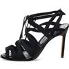Manolo Blahnik - Sandali Netochka 105mm - Donna - pelle/pelle/raso - 38 - Nero