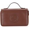 Gucci Pre-Owned - Borsa a mano Soho Travel Document Case in pelle di vitello zigrinata 2000-2015 - unisex - pelle di vitello - Taglia unica - Marrone