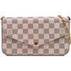 Louis Vuitton Pre-Owned - Borsa a tracolla Pochette Felicie in tela Damier Azur 2018 - Donna - tela - Taglia unica - Bianco