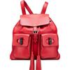 Gucci Pre-Owned - Zaino in pelle e bambù con nappa 2000-2015 - unisex - pelle di vitello - Taglia unica - Rosso