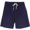 Gucci Pre-Owned - Shorts sportivi con banda laterale anni 2000 - Uomo - pelle di vitello/cotone - 44 - Blu