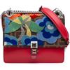 Fendi Pre-Owned - Borsa a tracolla Kan I piccola in velluto e tela con motivo Zucca 2010-2025 - Donna - pelle di vitello/tela - Taglia unica - Rosso