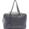 CHANEL Pre-Owned - Borsa a mano con catena 2005-2006 - Donna - pelle di vitello - Taglia unica - Blu