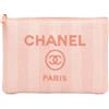 CHANEL Pre-Owned - Clutch Deauville O media in tweed 2019 - Donna - tessuto - Taglia unica - Rosa