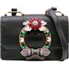 Miu Miu Pre-Owned - Borsa a tracolla Madras Soft in pelle di capra e di vitello con decorazione con cristalli 2010-2025 - Donna - pelle di capra - ...