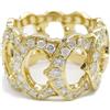 Cartier - Anello C de Cartier in oro giallo 18kt con diamanti anni 2010 - Donna - oro giallo 18kt/diamanti - Taglia unica